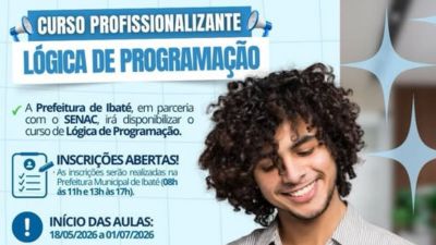 Inscrições para curso gratuito de Lógica de Programação terminam nesta semana