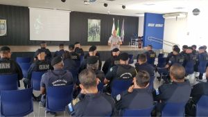 Guardas Municipais de Ibaté participam de palestra que aprimora técnicas de trabalho