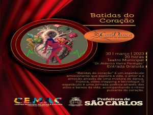 Teatro municipal apresenta o espetáculo batidas do coração