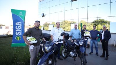 Secretaria de Gestão da Cidade e Infraestrutura recebe novas motocicletas para fiscalização