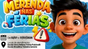 Férias com alimentação garantida: Prefeitura de Ibaté oferece merenda escolar durante o recesso