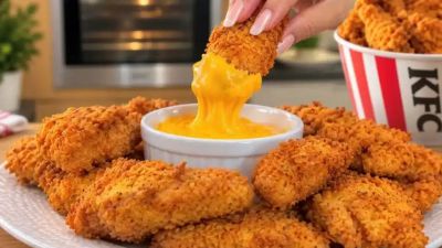 Frango crocante empanado com Doritos e molho cheddar é opção prática para fazer em casa