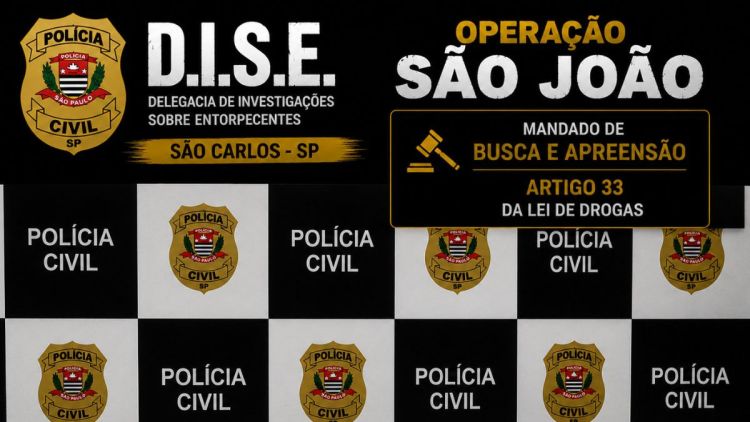 Operação da DISE reforça combate ao tráfico de drogas em São Carlos
