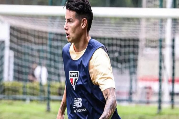 James Rodríguez publica foto treinando no São Paulo e diz: &quot;Algo bom está por vir&quot;