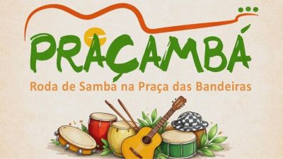 Feira Aqa Criativa leva expositores e SambaZinho para a praça nesta terça-feira (21)