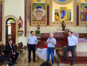 Vereadores se reúnem com bispo Dom Luiz Carlos para definir apoio para campanha dos 200 mil eleitores