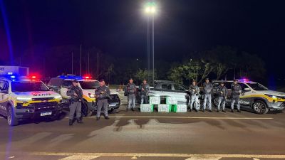 Apreensão de 265 kg de pasta base mobiliza PM Rodoviária