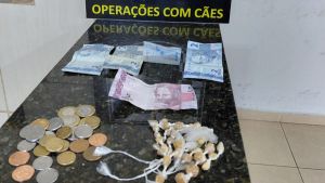 Operação do Canil da GM flagra homem com drogas em área conhecida pelo tráfico