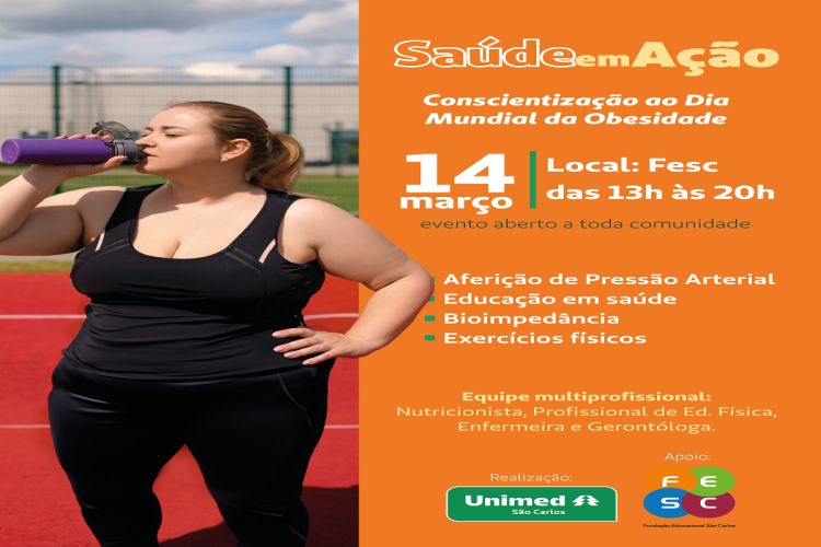 Unimed São Carlos promoverá um evento gratuito para informar e sensibilizar sobre a obesidade