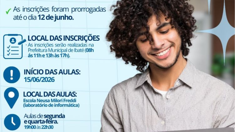 Inscrições para curso gratuito de Lógica de Programação em Ibaté são prorrogadas até 12 de junho