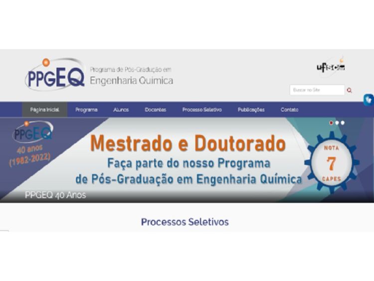 Engenharia Química da UFSCar está com inscrições para mestrado e doutorado