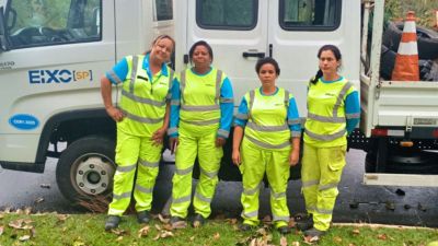 Primeira equipe feminina de Conservação reforça inclusão de mulheres nas rodovias da Eixo SP