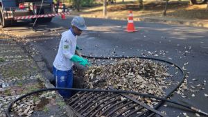 Saae amplia ações no Parque do Bicão com limpeza de galerias pluviais