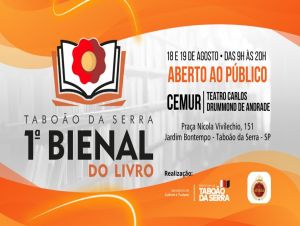 Programação oficial da 1ª Bienal do Livro de Taboão da Serra - SP