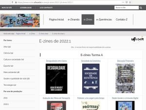 Portal de e-zines de estudantes de graduação da UFSCar é reestruturado