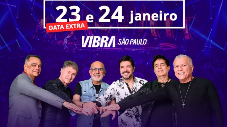 Roupa Nova anuncia data extra na Vibra São Paulo com a turnê &quot;Simplesmente Roupa Nova