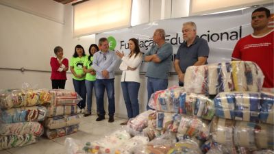 Fundo Social recebe mais de 1 tonelada de alimentos arrecadados durante o 15º Matsuri