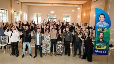 Lançamento da campanha de Elton Carvalho reúne presidente nacional do Republicanos, deputado federal Marcos Pereira