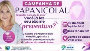 Campanha de Papanicolau reforça a importância da prevenção em Descalvado.