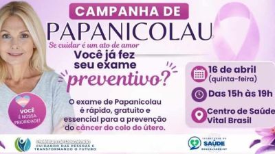 Campanha de Papanicolau reforça a importância da prevenção em Descalvado.