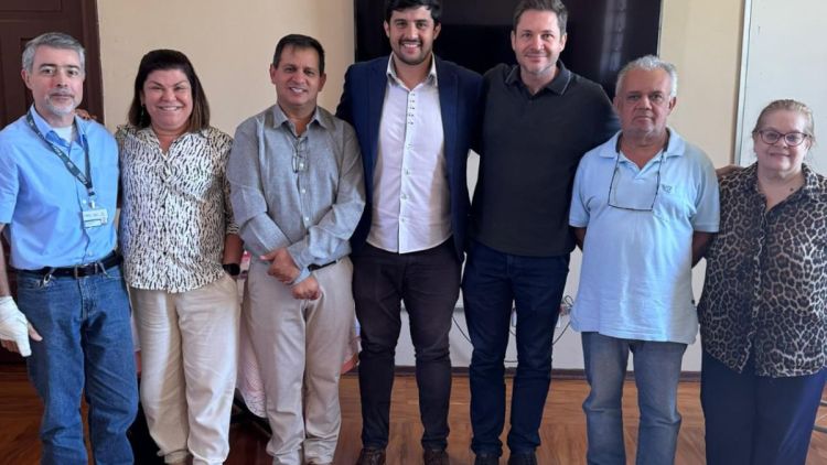 Vereador Bruno Zancheta e vice-prefeito Roselei Françoso discutem parceria educacional com FATEC e ETEC