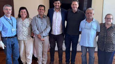 Vereador Bruno Zancheta e vice-prefeito Roselei Françoso discutem parceria educacional com FATEC e ETEC
