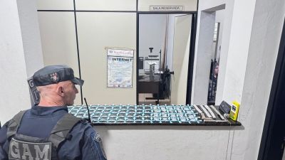 Guarda Municipal apreende 394 porções de drogas com adolescentes em São Carlos