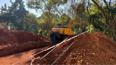 Presidente do Saae acompnahna obras de saneamento e drenagem em três regiões de São Carlos