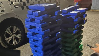 Motorista é preso com 100 tijolos de maconha dentro de caixa de som