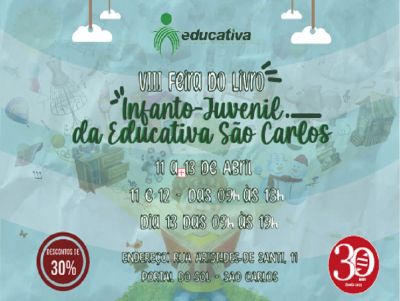 Feira do Livro Infanto-Juvenil acontece entre 11 e 13 de abril