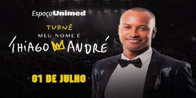 Espaço Unimed recebe Thiaguinho com a nova turnê &quot;Meu Nome é Thiago André&quot; que comemora 20 anos de carreira