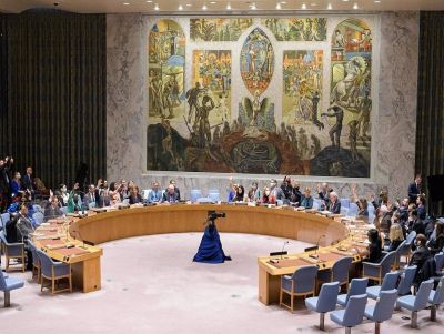 Arquivo – Uma reunião do Conselho de Segurança da ONU – UN BUREAU / XINHUA NEWS / CONTACTOPHOTO