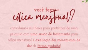 Estudo da UFSCar que avalia uso de eletroestimulação para tratar cólica menstrual busca voluntárias