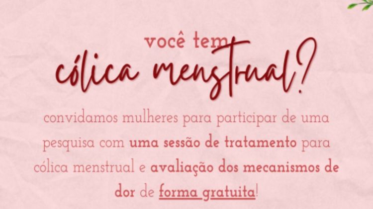 Estudo da UFSCar que avalia uso de eletroestimulação para tratar cólica menstrual busca voluntárias