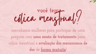 Estudo da UFSCar que avalia uso de eletroestimulação para tratar cólica menstrual busca voluntárias