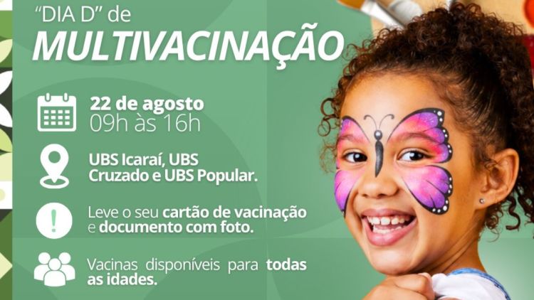 Ibaté realiza “Dia D” de Multivacinação neste sábado, dia 22 de agosto