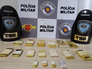 Tático Ostensivo Rodoviário apreende 18 barras de ouro sem procedência em Araraquara