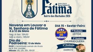 Confira a programação religiosa e cultural da Comunidade Nossa Senhora de Fátima no Bairro dos Machados
