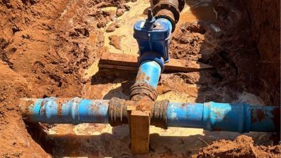 Saae interliga sistemas de abastecimento e amplia oferta de água na região do Santa Felícia