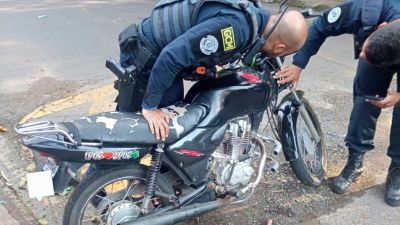 Guarda Municipal localiza moto com registro de roubo ou furto durante patrulhamento em Ibaté