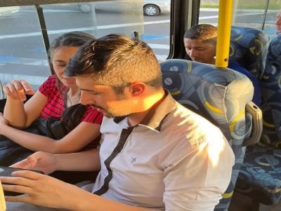 Vereadores Bruno Zancheta faz trajeto de ônibus à Santa Eudóxia e enviará relatório para melhorias