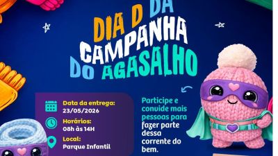 Sábado (23) é o Dia "D" da Campanha do Agasalho 2026