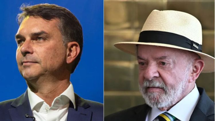 No 1º turno, Lula tem 41% e Flávio Bolsonaro tem 37%, em empate técnico, aponta BTG/Nexus