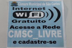 Câmara de São Carlos disponibiliza Wi-Fi Livre na sede do Legislativo