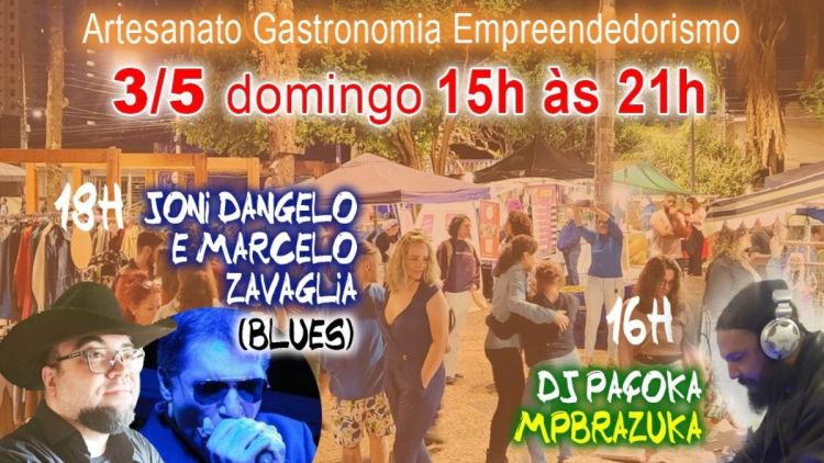 “Entardecer na Praça” apresenta Blues Two na Praça das Bandeiras