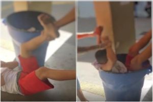 Aluno autista é humilhado e jogado em lata de lixo por colegas de escola; veja o vídeo