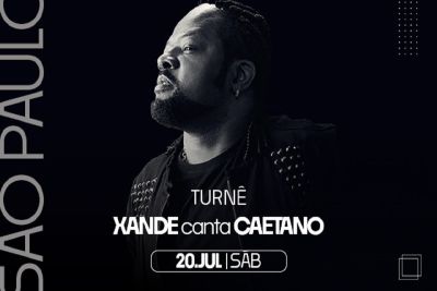 Xande de Pilares apresenta nova tour &quot;Xande Canta Caetano&quot; no Espaço Unimed
