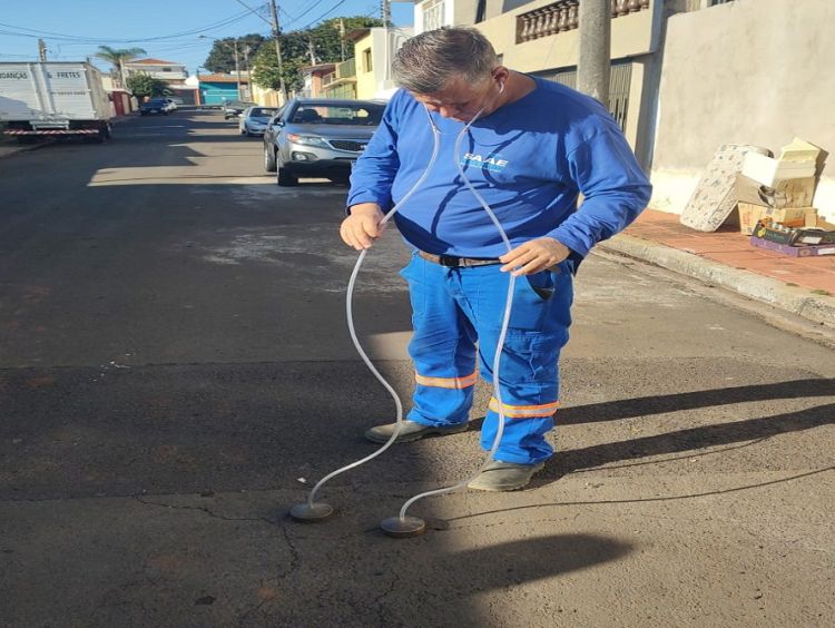 Saae mantém sob controle vazamento e desperdício de água, com ajuda de geofone