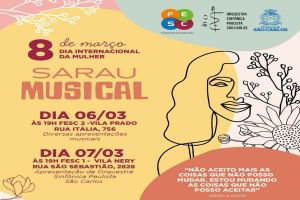Sarau Musical em comemoração ao dia internacional da Mulher na Fesc