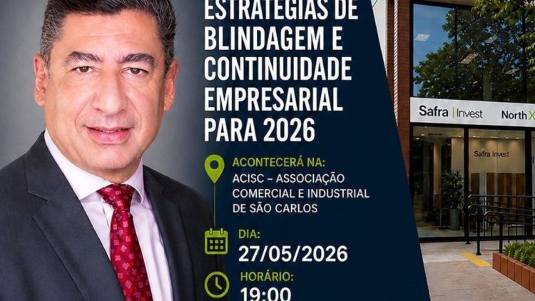 ACISC sedia palestra sobre estratégias de blindagem e continuidade empresarial em São Carlos
